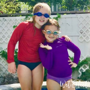 Wet Effect, the best rash guards for kids to wear to the beach and swimming. Rash guards have high SPF and maximum sun protection.