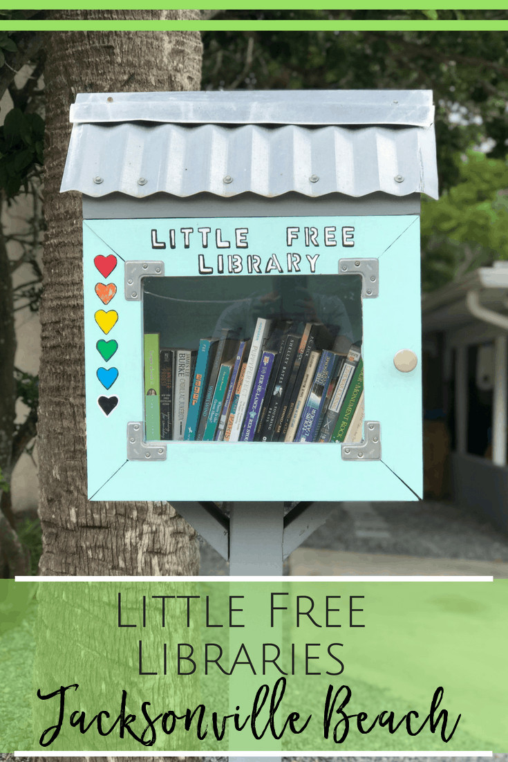 Little Free Libraries in Jacksonville Beach, Florida.