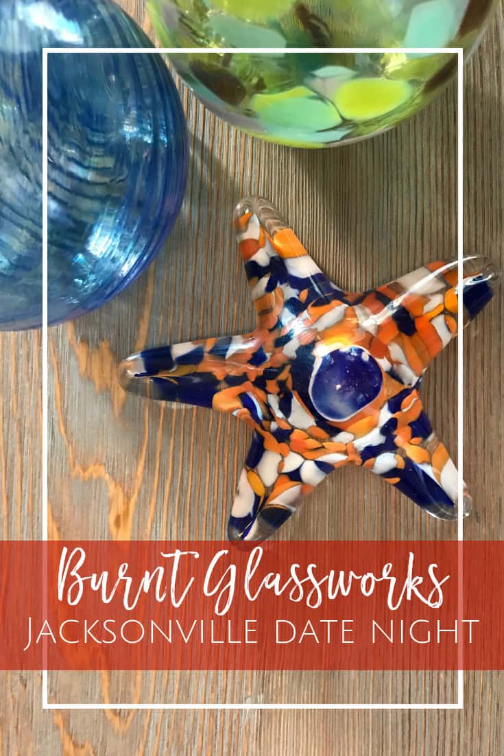 Burnt Glassworks in Jacksonville Florida, great date night idea to learn how to blow glass.