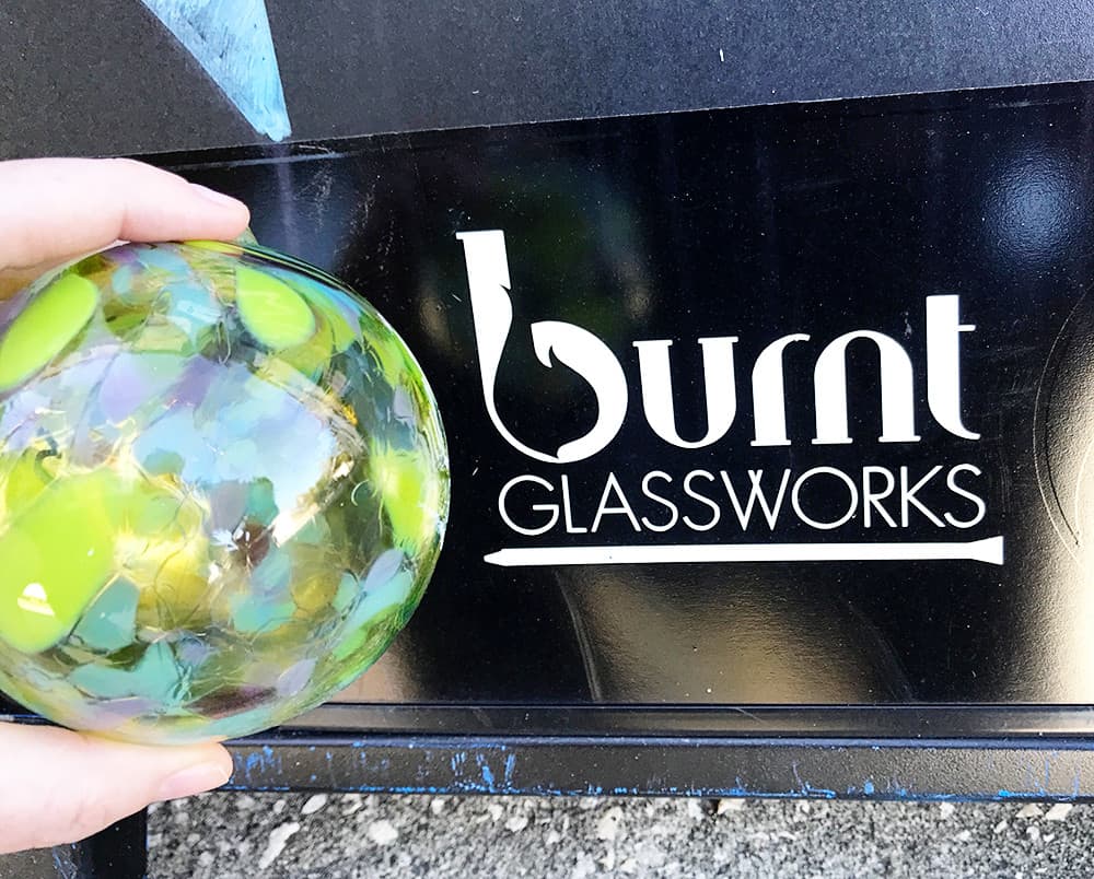 Jacksonville Date Night Ideas: Try blowing glass at Burnt Glassworks.