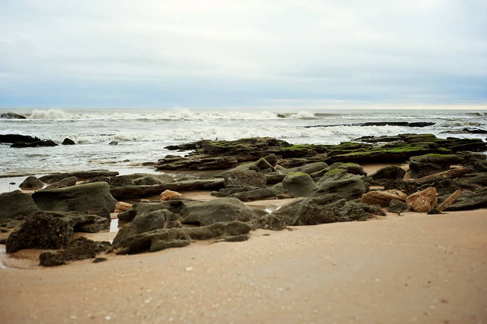 Rocky Beach to explore in St Augustine, Florida