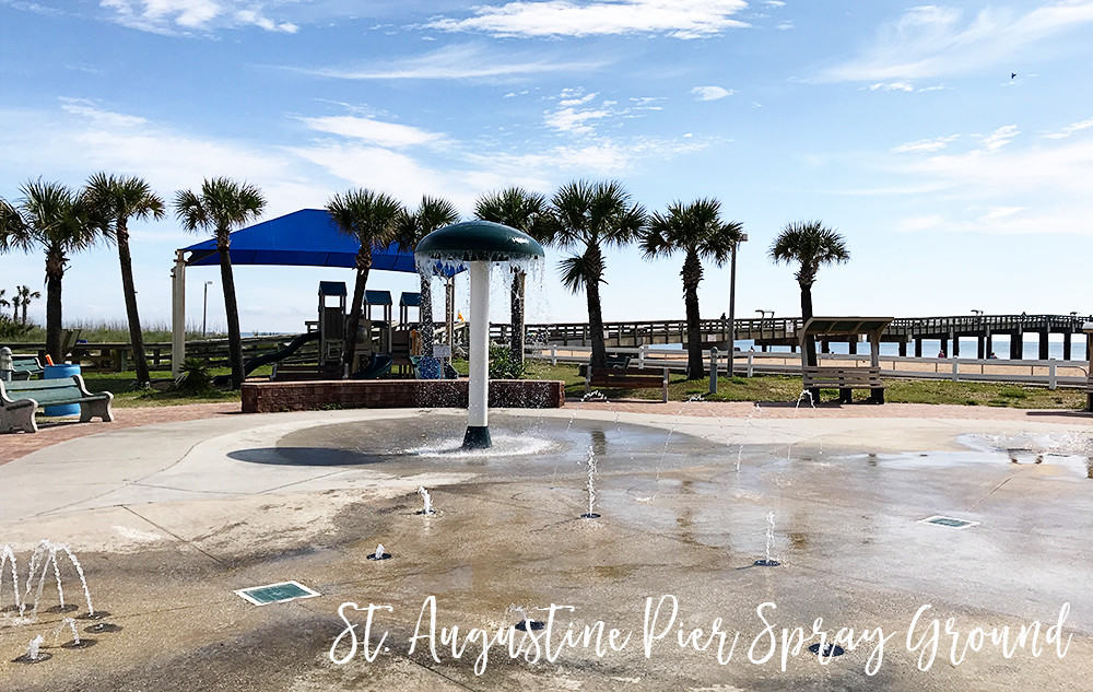 St. Augustine Pier Spray Ground and Splash Pad - a free splash pad in St. Augustine, Jacksonville, Florida