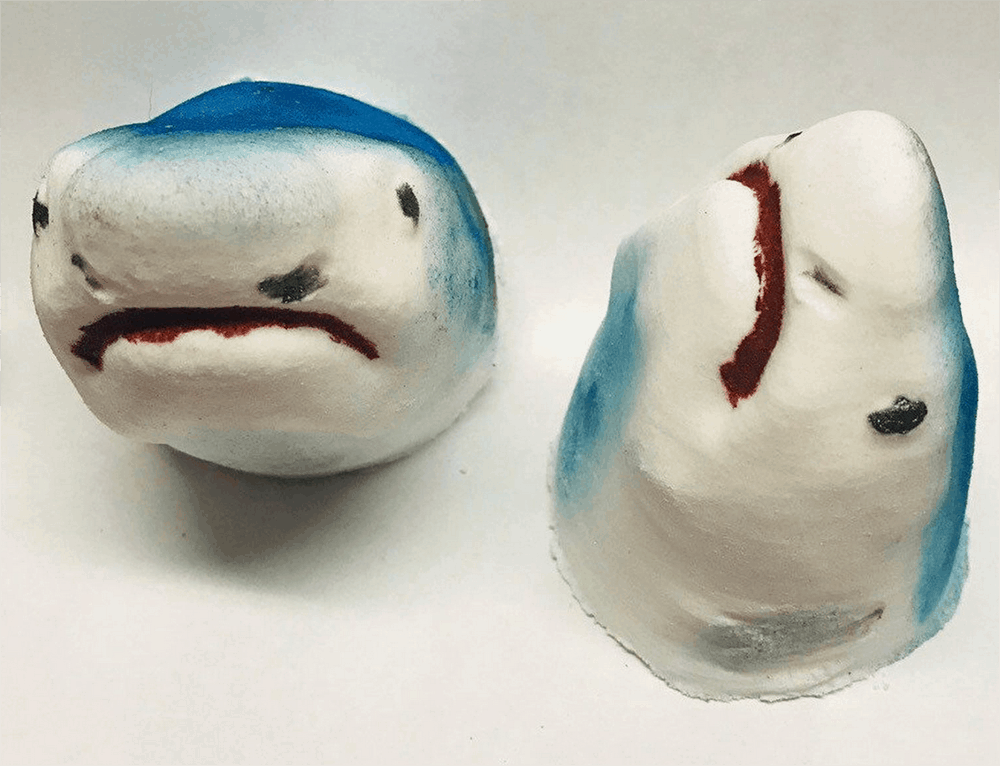 Shark Week gifts for people who love sharks! Shark Bath Bomb that bleeds red in the tub.
