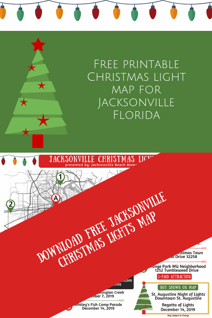 Free Jacksonville Christmas Light Map