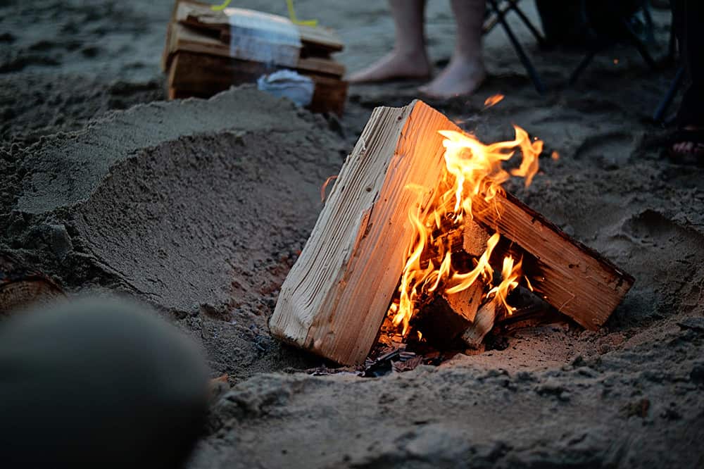 Host a bonfire birthday party in Jacksonville, Florida on the beach!