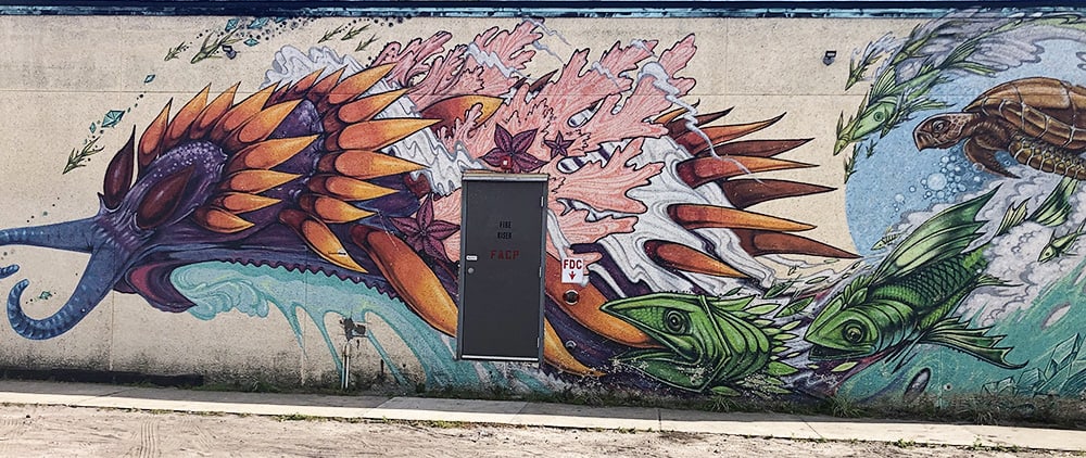 Green Room Brewery Mural in Jacksonville Beach, FL