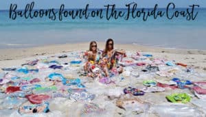 Balloons Found as Litter Jacksonville Beach, Florida
