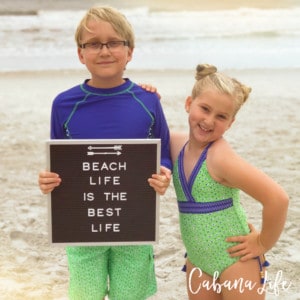 Cabana Life, the best rash guards for kids to wear to the beach and swimming. Rash guards have high SPF and maximum sun protection.