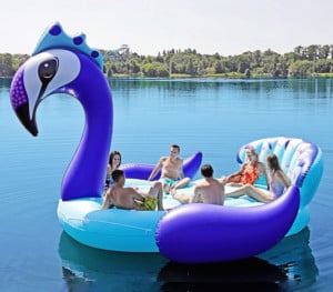 Giant Party Peacock Party Float