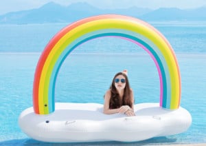 Rainbow Cloud Pool Float