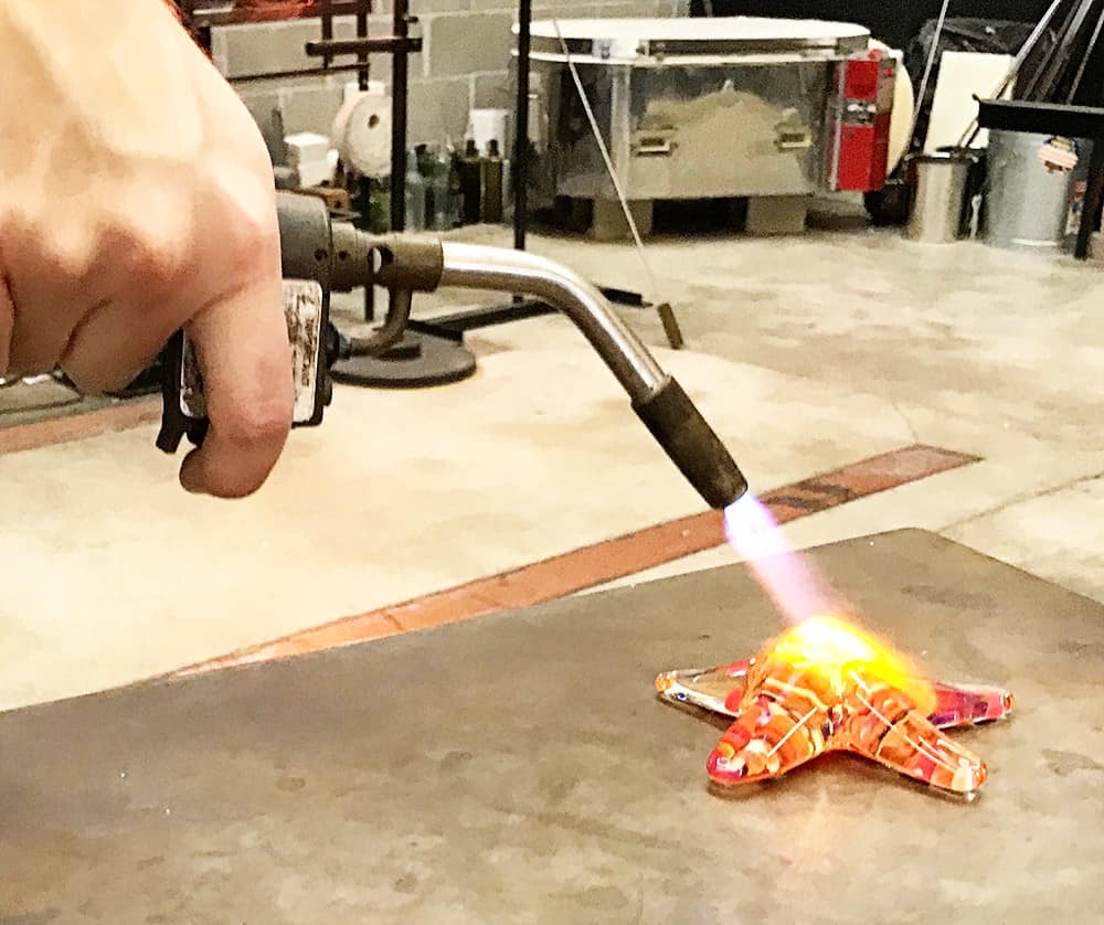 Jacksonville Date Night Ideas: Try blowing glass at Burnt Glassworks.