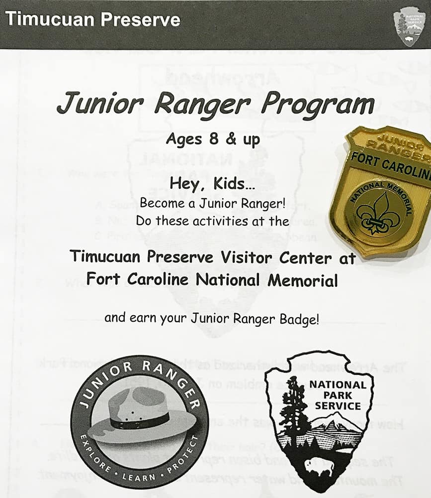 Fort Caroline National Memorial in Jacksonville, Florida - Junior Ranger Program