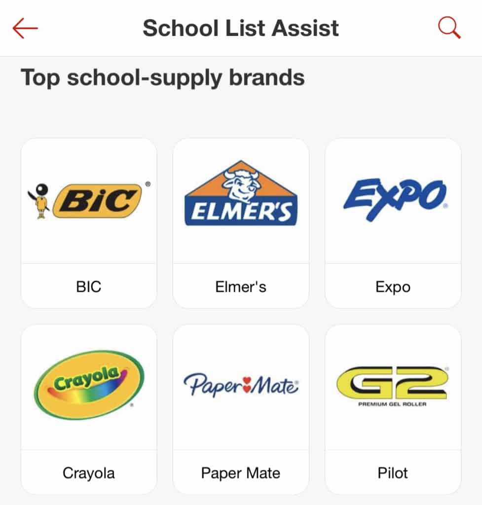 Target School List Assist for Teachers and Parents - making back-to-school supply shopping easy!