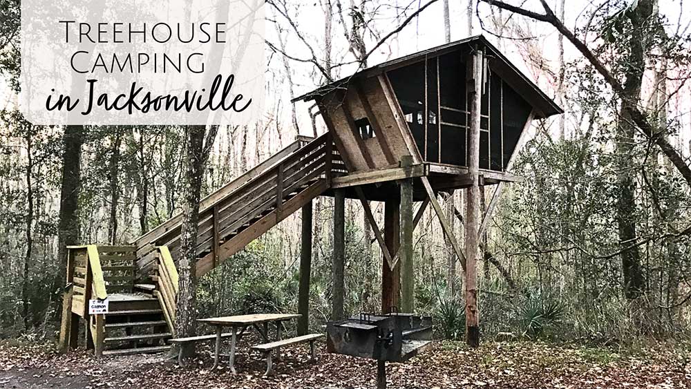 Treehouse Camping in Jacksonville: Camp Chowenwaw Park in Clay County