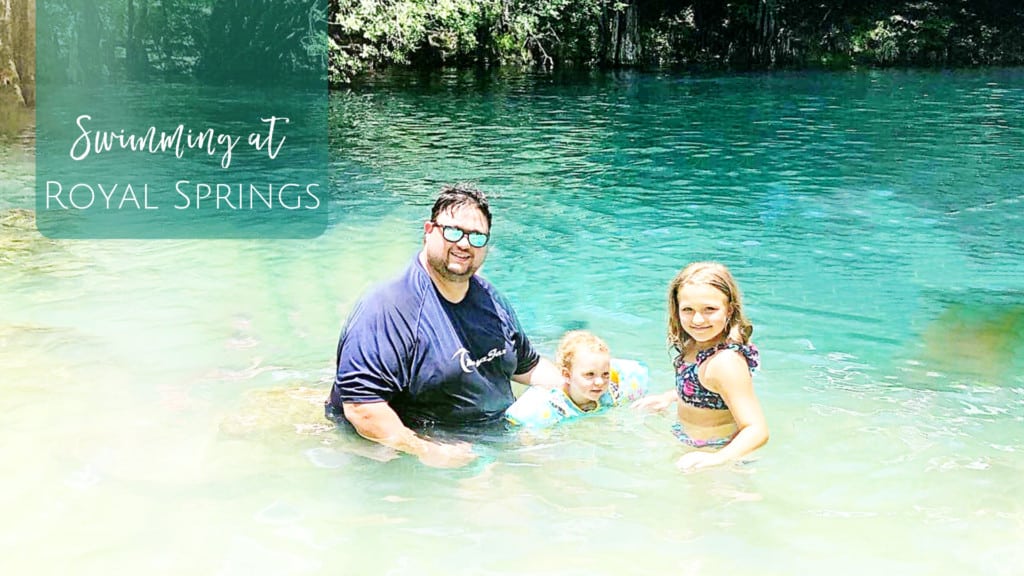 Swimming at Royal Springs in North Florida