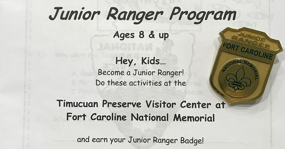 National Parks where you can earn a Junior Ranger Badge in North Florida. Jacksonville, St. Augustine & North Florida National Park sites!