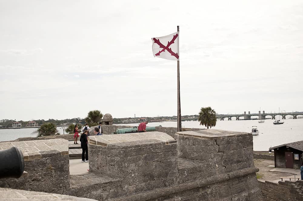 Castillo de San Marcos in St. Augustine, Florida. A great day trip from Jacksonville, Florida with the family.