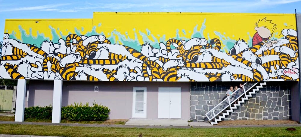 Calvin & Hobbes Mural in Jacksonville, FL