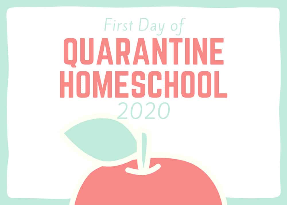 First day of quarantine homeschool in Florida.