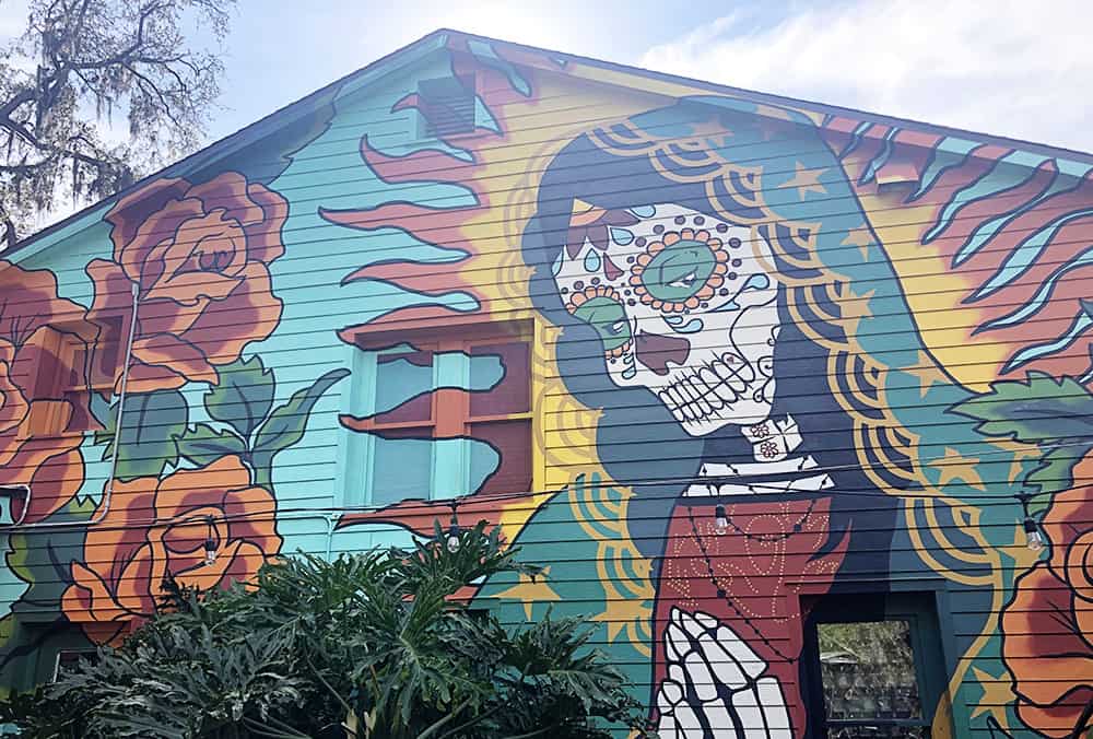Taco Lu Mural in Jacksonville Beach, Florida