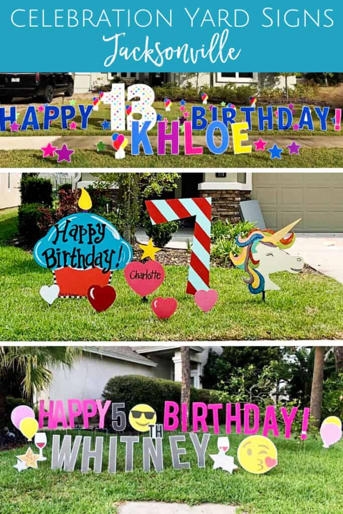 Birthday Yard Signs in Jacksonville Jacksonville Beach Moms