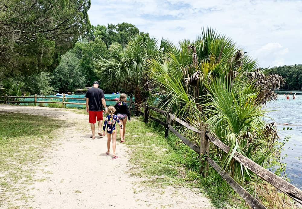 Silver Glen Springs in Ocala, Florida. They have swimming, snorkeling, and kayaking in crystal clear water.