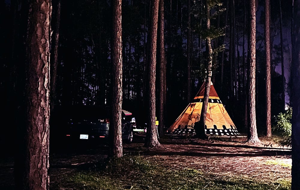 Teepee Camping in North Florida