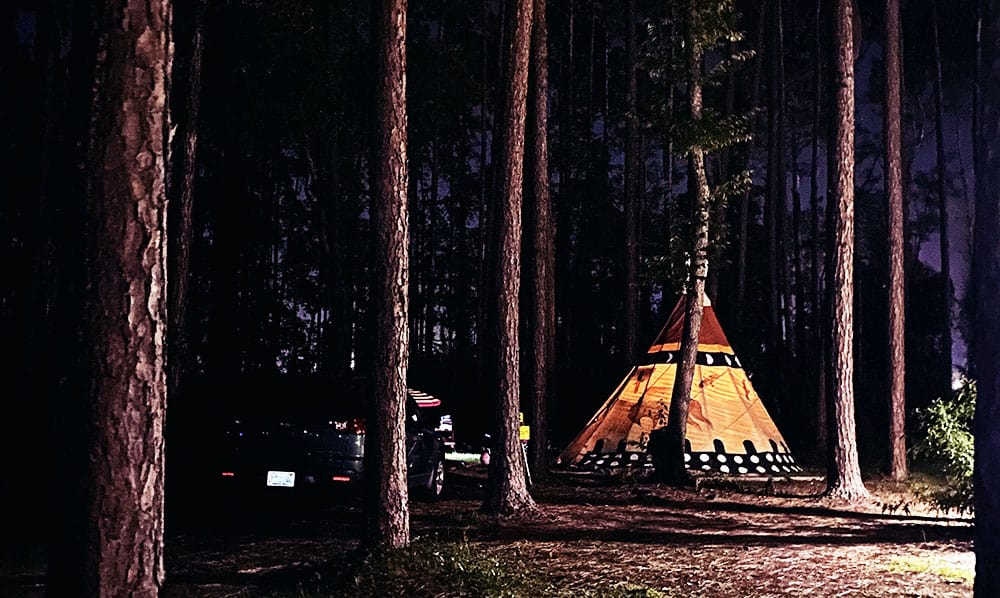 Teepee Camping Near Jacksonville