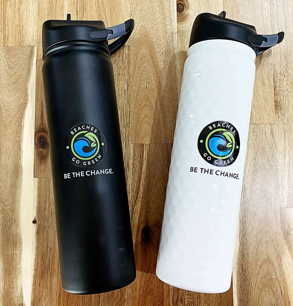 Beaches Go Green Water Bottles - 12 Days of Duval Gifts - 2021 Jacksonville Gift Guide