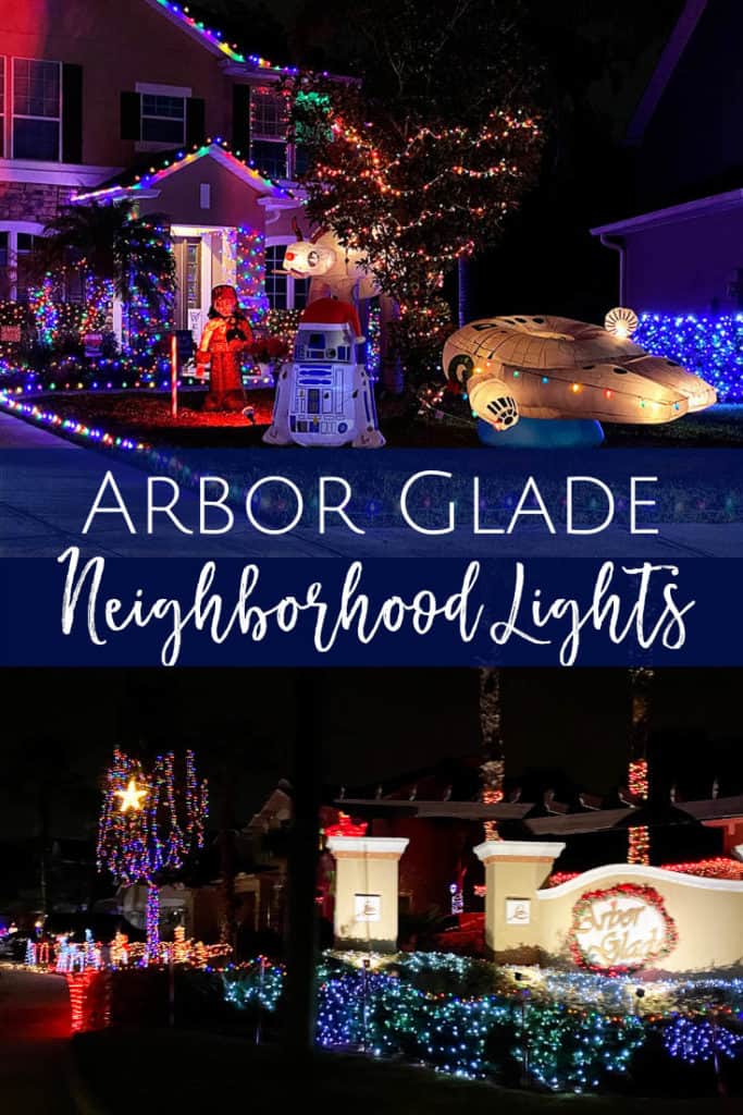 2024 Arbor Glade Neighborhood Christmas Lights Jacksonville Beach Moms