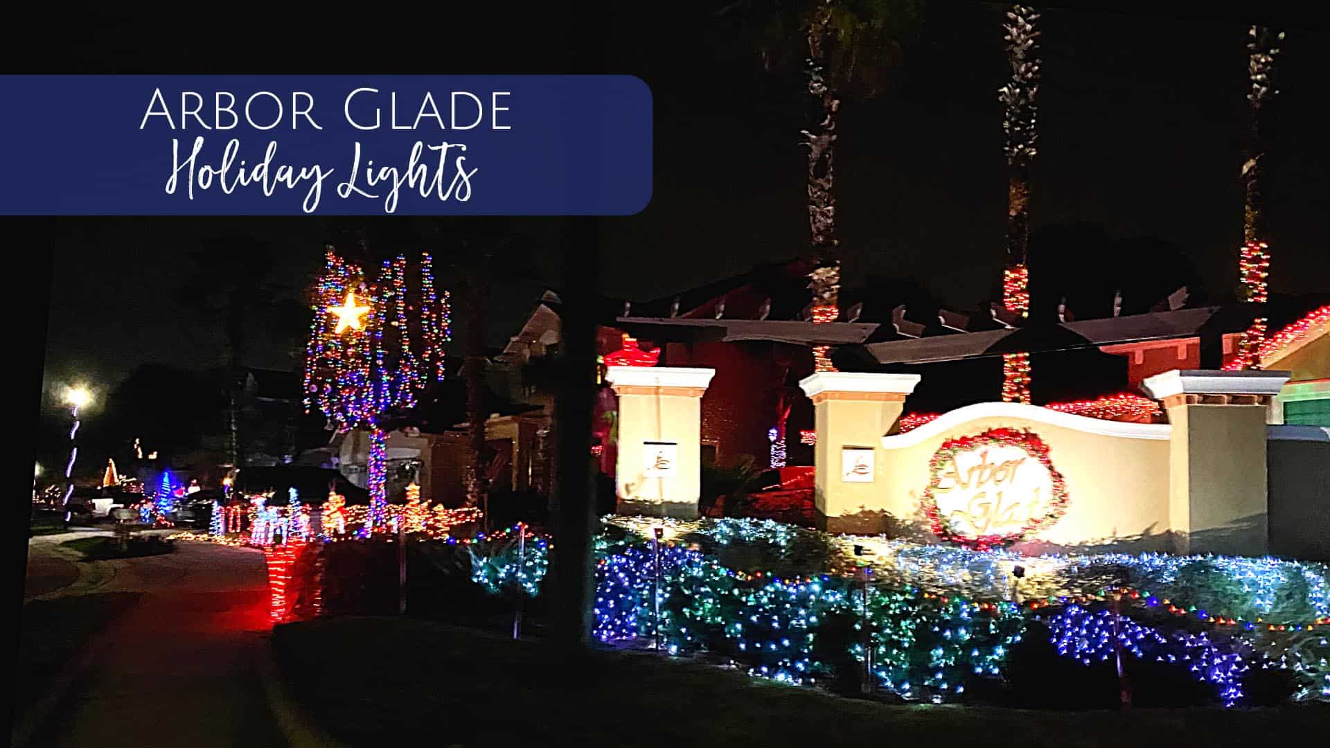 2021 Arbor Glade Neighborhood Christmas Lights Jacksonville Beach Moms