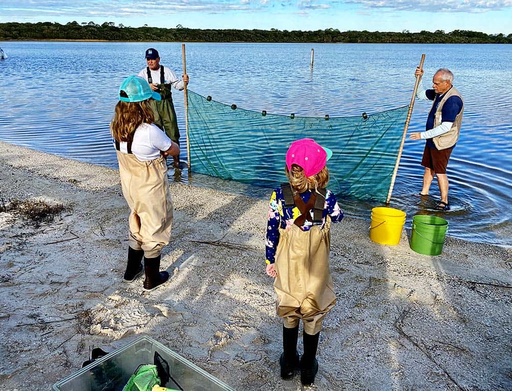Family Seining at GTM Research Reserve in Ponte Vedra Beach