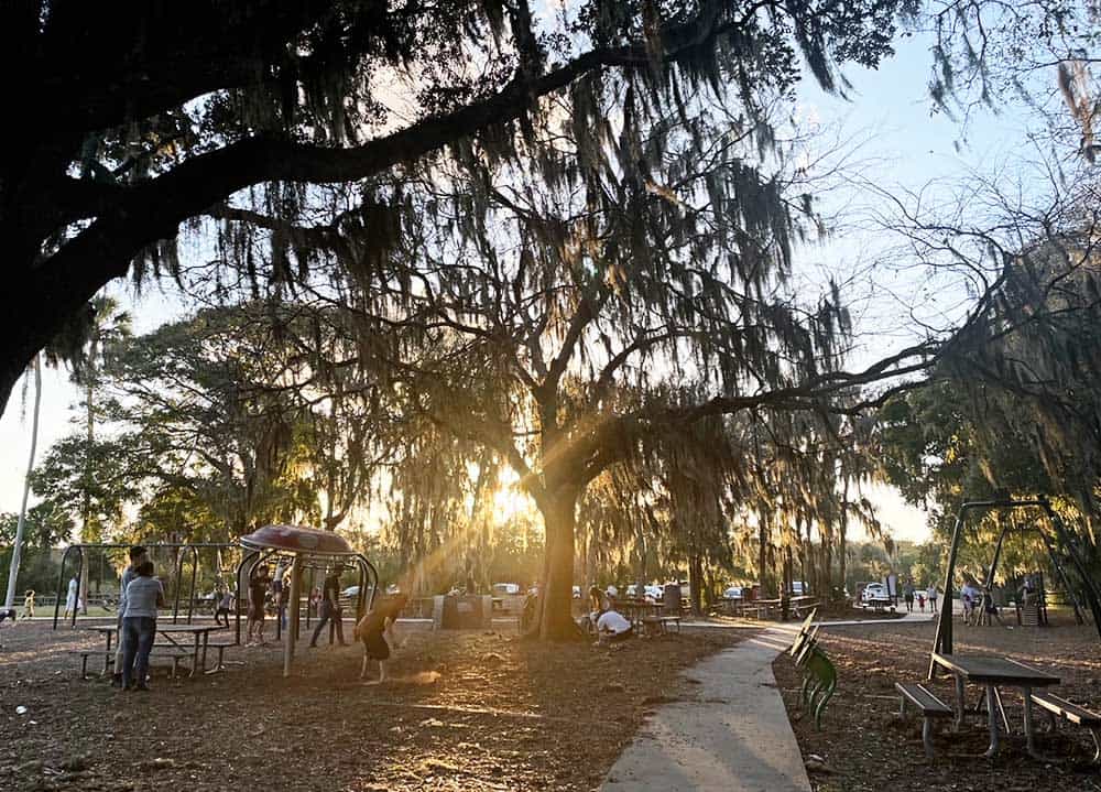 Camping at Hanna Park in Jacksonville, FL