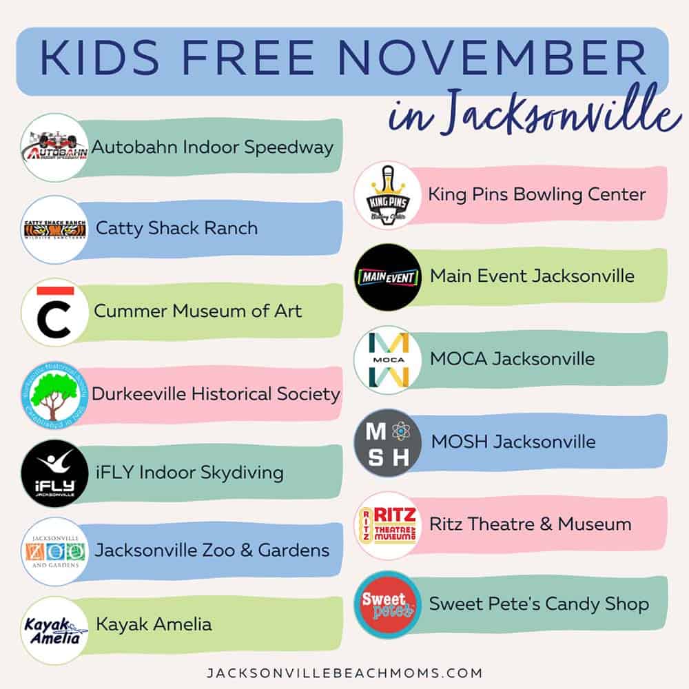 Kids Free November in Jacksonville, FL