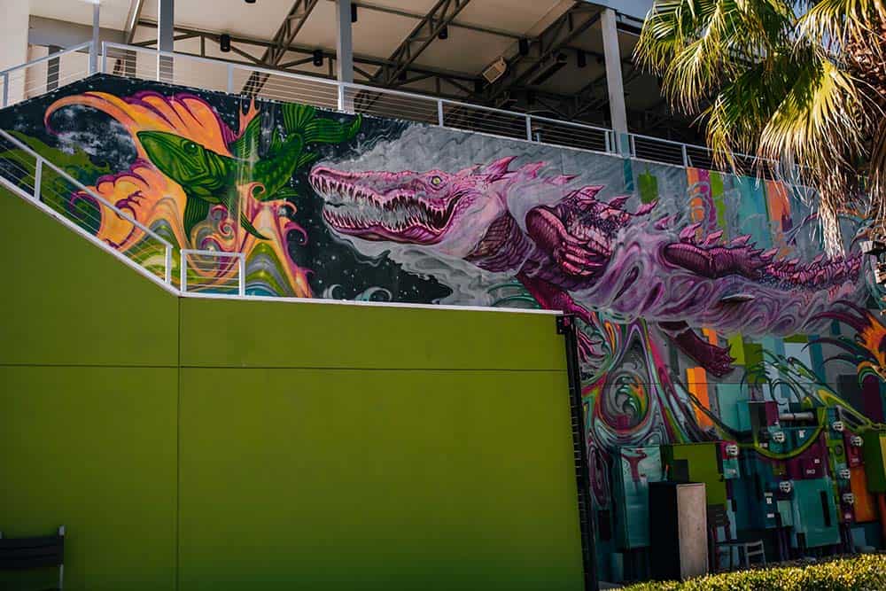 Burrito Gallery Riverside Dragon Mural