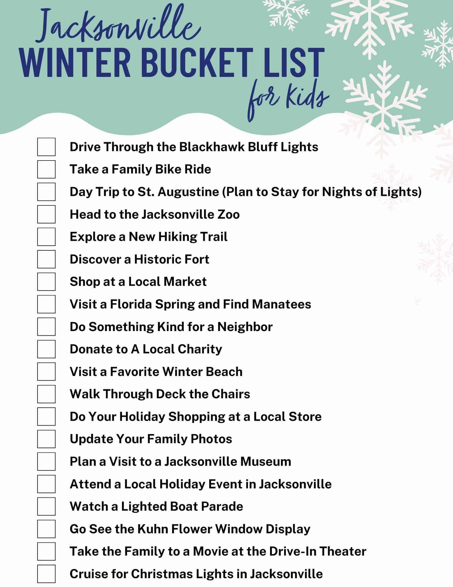 Jacksonville Bucket List for Kids