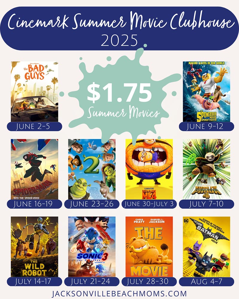 Cinemark Summer Movie Clubhouse 2025