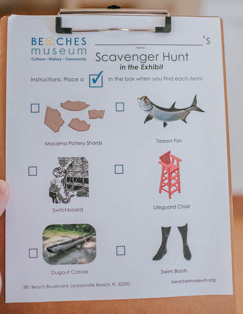 Beaches Museum Scavenger Hunt