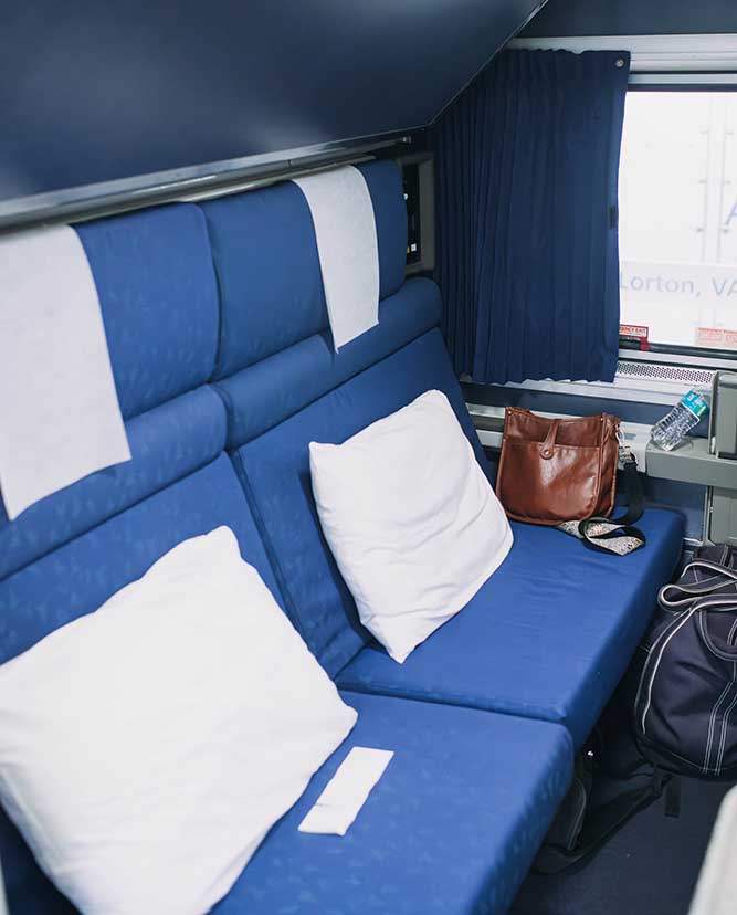 Auto Train DC to Orlando - Inside Family Suite