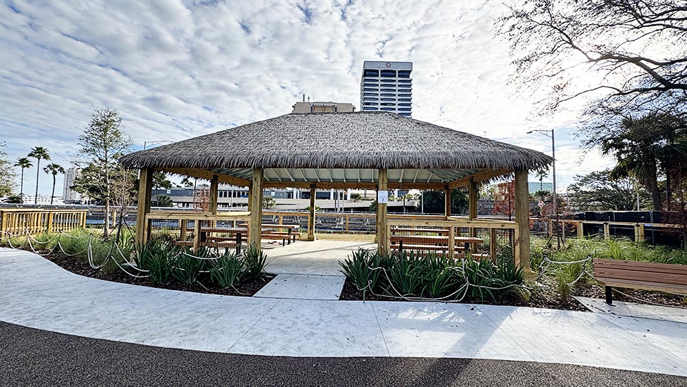 Pavillion at St. John's River Park in Downtown Jacksonville, FL